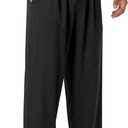 Mens Pajama Pants - Moisture Wicking Bamboo Viscose Cotton Soft Cooling Sleep Bottoms for Home & Lounge, Large