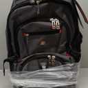 star cloud 21x14x9 Rolling Backpack with Wheels - Water-Resistant, 17.3" Laptop Compartment, Ideal Carry-On for Overnight Travel, College, Work - Wheeled Business Backpack for Adults (Grey)