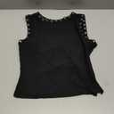 RoseSeek Women's Y2k Grommet Ribbed Knit Tank Top Mock Neck Sleeveless Summer Crop Tops S