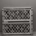 MYPET North States Paws Portable Pet Gate: 26-40" Wide. Pressure Mount. No Tools Needed. Made in USA. Dog Gate 23" Tall, Expandable, Durable Dog Gates for Doorways, Light Gray