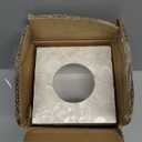 CHI AN HOME 5.8 Capiz Tissue Box Cover, Square Decorative Tissue Holder with Bottom Slider, Handmade Bathroom Accessories, Elegant White Cube for Vanity, Bedroom, Office & Coastal Dcor (Natural)