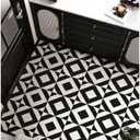 MORCART Peel and Stick Floor Tile - 20 PCS, 11.8" x 11.8" Vinyl Flooring - Waterproof Self-Adhesive Tile Sticker for Bathroom, Kitchen, Dining Room, Bedrooms - Cover 19.4 Sq. Ft, Black & White Marble