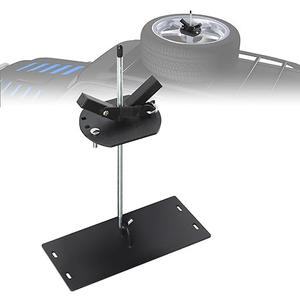 Sidasu Universal Roof Rack Tire Carrier for 35in Spare Tires | Heavy Duty Carbon Steel Adjustable Mount Bracket with AntiTheft Lock | Fits SUV/Truck/Cars (Max 35" Diameter)