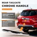 Chrome Rear Tailgate Handle Garnish Finisher Molding Compatible with Nissan