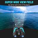 15x55 UHD Binoculars for Adults High Powered with Phone Adapter - Large View, BAK4 Prism, Waterproof, Lightweight for Bird Watching, Hunting, Cruise, Travel, Camping (Blue)
