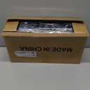 Freezer Organizer Bins, 4 Pack Stackable Deep Chest Freezer Organizer Bins, Foldable Baskets with Handles, Black Storage Container Baskets for 5/ 7 Cu.FT Deep Freezer Sort Frozen Meats