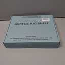 Acrylic Hat Rack for Baseball Cap, Clear Hat Organizer Sturdy Wall Mounted or Desktop Display Hat Storage, Wall Hat Organizer Fit 10 Caps, Hat Holder for Ball Caps & Accessories, for Men Women-1 Pack