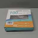 100 Count Plastic Silverware, Heavy Weight Plastic Forks Spoons Disposable Utensils Cutlery Set for Wedding Party Supplies Everyday Use