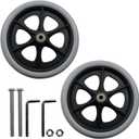 Wheelchair Walker Accessories 8" Replacement Wheels Fit for Rolling Walker 2pcs