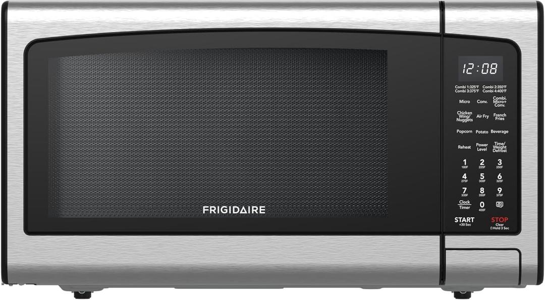 FRIGIDAIRE 1.2 cu ft Microwave, Digital Air Fryer, Convection Oven, Combo-Fry with XL Capacity, Stainless Steel Finish