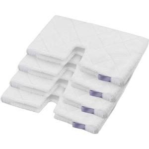 MXZONE Replacement Microfiber Steam Mop pad Cleaning Pads for Shark Steam Pocket Mop S3500 Series S3550 S3501 S3601 S3601D S3901 S3801 S3801CO, White, S3501-White 4 Pack
