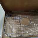 Serene Valley Sink Grid 18-1/8" L x 13-3/8" W, Centered Drain with Corner Radius 3-1/2", NDG1813C, Medium