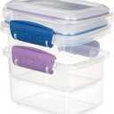 2 Food Storage Sistema, One No Lid
