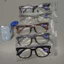 BLS BLUES Reading Glasses for Women for Home, Office & Driving - HD Clear Readers with Blue Light Blocking Protection (5 Pack Mix)