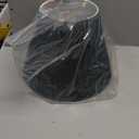 Aspen Creative 33053, Hardback Empire Transitional Spider Lamp Shade, Mushroom Pleated Dark Green, 7" Top x 13" Bottom x 10" Slant