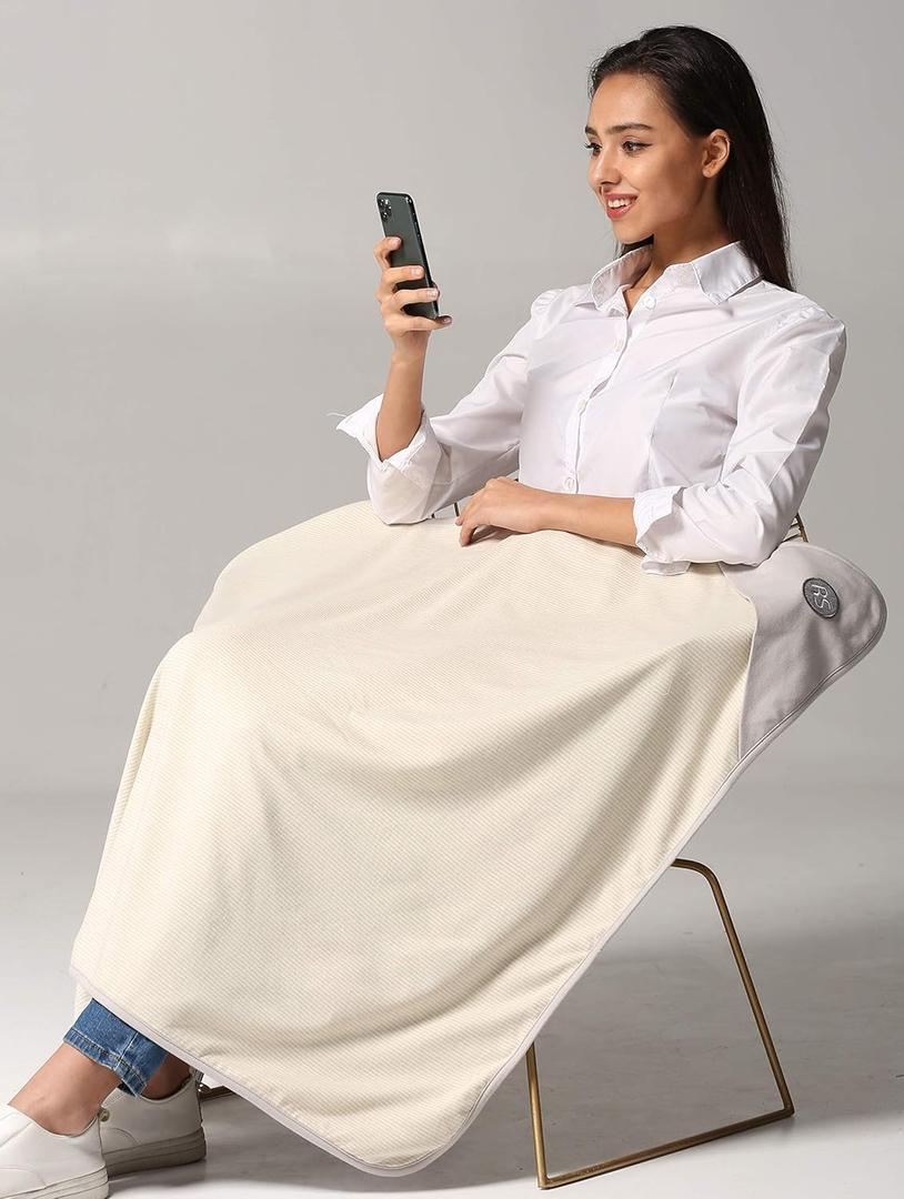 Radia Smart 5G Blocking, EMF Protection Baby Blanket, Pregnancy Belly Shielding, 100% Organic Cotton Outerlayer, Large 43 x 35