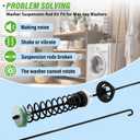 MVWC565FW0 MVWC565FW1 Washer Suspension Rod Kit Fit for May-tag Bravos XL Washing Machine MVW4505MW1 MVWX655DW0 MVWX655DW1 MVW4505MW1 MVW4505MW2 MVW5035MW0 MVW5035MW1 MVW5035MW2 MVWC555DW0 MVWC555DW1