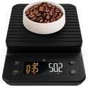 Greater Goods 0.1g Precision Coffee Scale with Timer – 3kg Digital Scale for Pour-Over, Espresso, French Press, Kitchen Use (Onyx Black)