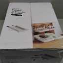 2 Pack Pull Out Cabinet Organizer, 21.8" Deep Slide Out Drawer for Cabinets Adhesive Pull Out Drawers Heavy Duty Pull Out Shelves for Kitchen, Cupboard, Pantry, Bathroom-White