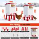 FMATOZ 11L Heated Chicken Waterer for Winter Automatic Heated Poultry Water