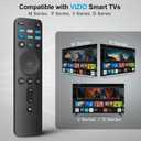 Universal Remote Replacement XRT260 for All VIZIO Smart TV Smartcast 4K P-Series V-Series D-Series M-Series XRT136 XRT140 , with Buttons for Netflix Disney Prime Video Hulu (No Voice Function)