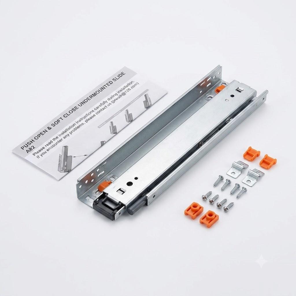 Hot Sale Soft Close Telescopic Channel Rails Ball Bearing Cabinet Drawer Slide