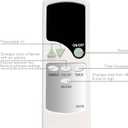 Replacement Remote Control for Real Flame Electric Fireplace 1360E 1360E-BK 1340E 1340E-BK