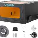Creality Laser Engraver Enclosure V2.0 Fireproof and Dustproof Protective Cover 720x720x400mm, Exhaust Fan 4000RPM and Pipe, Fits for Most Laser Cutter, Against Smoke Odor and Noise Eye Protection