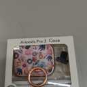 Inesore Pink for AirPods Pro 3 Case 2025 with Lock, for Women Girly Floral Cute Case Compatible with Apple Airpods Pro 3rd Generation Cover, with Phone Stand,Keychain & Cleaner Kit -Pink Flower