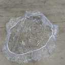 Round Elastic Tablecloth with Flannel Backing Transparent Fitted Cover for Home Parties and Events Reusable and Easy to Clean Table Protector