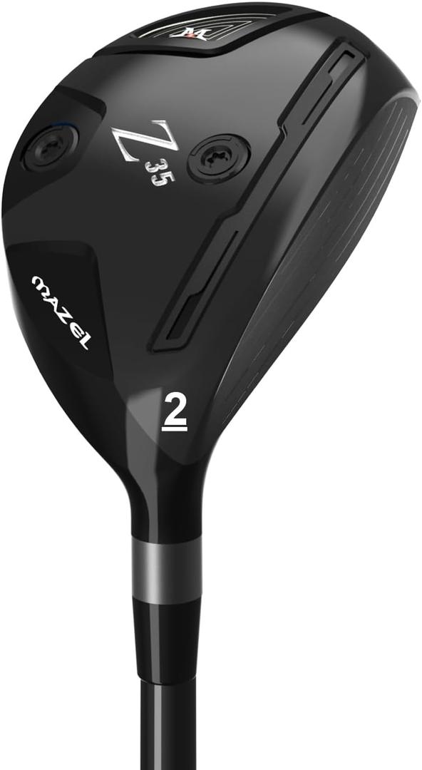 1 Pc MAZEL Rescue Hybrid Golf Clubs for Men - 2,P Single Club for Right Handed Golfers, Regular/Stiff Flex Graphite Shafts