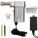 MFYDPP Instant Dreadlock Machine,Portable Dreadlock Maker Crochet Machine,Automatic Dreadlock Machine,with 6/8/10/12/14/16mm (6*Braid Heads)