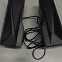 Computer Speakers for Desktop, Bluetooth & USB Input, USB Powered Gaming Stereo Speakers for PC Laptop Monitor, 6 Colorful RGB Modes, Detachable 2-in-1 Design (Package Only 2 Speaker) (Black)