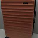 Amazon Basics 3-Piece Set (21", 26", 30"), Hardshell Suitcases With Wheels, Expandable For Up to 25% More Space, With Scratch-Resistant Surface, Four Multi-directional Wheels, Rose Gold