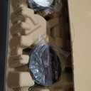 TALOYA 52 Inch Ceiling Fan with Led Light Remote Control Flush Mount Low Profile for Bedroom Farmhouse Patio Outdoor Living Room Kitchen Dining Room,DC Motor,Reversible,Black