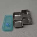 Stainless Steel Snack Containers Reusable with Lid, Grab and Go 2 Compartment Snack Food Storage Containers for School Travel and Outdoor Camping Dishwasher Safe (2)