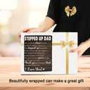 Step Dad Gifts: 4x6 Picture Frame - Stepped Up Dad Gifts from Daughter