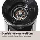 OXO Brew Conical Burr Coffee Grinder - Silver, Stainless Steel Burrs, One-Touch Automatic Smart Grind