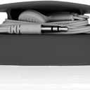 Budley - Tangle-Free Earphone/Earbud Case Compact Storage System, Silicone (Black, Set of 1)