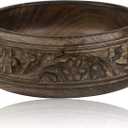 Beautiful Handmade 6 x 2" Decorative Mango Wood Snack Serving Bowl For Dry Fruits Chips Coffee Table Countertop Display Key Bowl Tableware Kitchen Living Room Home Decor Accents Dinnerware (Antique) (Antique Finish)