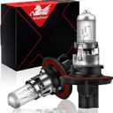 WinPower H13 9008 Halogen Headlight Bulb, Super Bright Warm White 55W/60W 4300K Car High Low Beam Replacement Lamp, Pack of 2