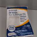 Spartan Industrial - 10 X 13 (200 Count) 2 Mil Clear Reclosable Zip Plastic Poly Bags with Resealable Lock Seal Zipper