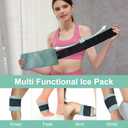 Ice Pack for Injuries Reusable (2-Pack) - Hot & Cold Therapy Gel Pack, Adjustable Cold Compress & Microwaveable Heat Pad for Knee, Ankle, Neck & Elbow Pain Relief