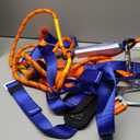 Safety Harness Fall Protection Kit: Full Body Roofing harnesses with Shock Absorbing Lanyard - Updated Comfortable Waist Pad