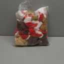 Fovths 16 Pieces 4.3 Inches Christmas Mini Plush Dogs Stuffed Animals with Santa Hat Scarf Keychain Cute Stuffed Puppy Toy Soft Stuffed Doll Goodie Bag Fillers for Christmas Party Favor, 4 Colors