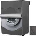 Washing Machine Cover Outdoor Top Load and Front Load Machine,Dryer Cover With Zipper Design for Easy Use,Waterproof Dustproof and Sunscreen, Gray,23x23x33in