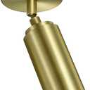 Brass Ceiling Spotlight, Hardwired LED Ceiling Spot Lights, Flush Mounted Directional Ceiling Light, Indoor Spotlight Fixtures, Adjustable Monopoint Spot Lights for Living Room Dining Room