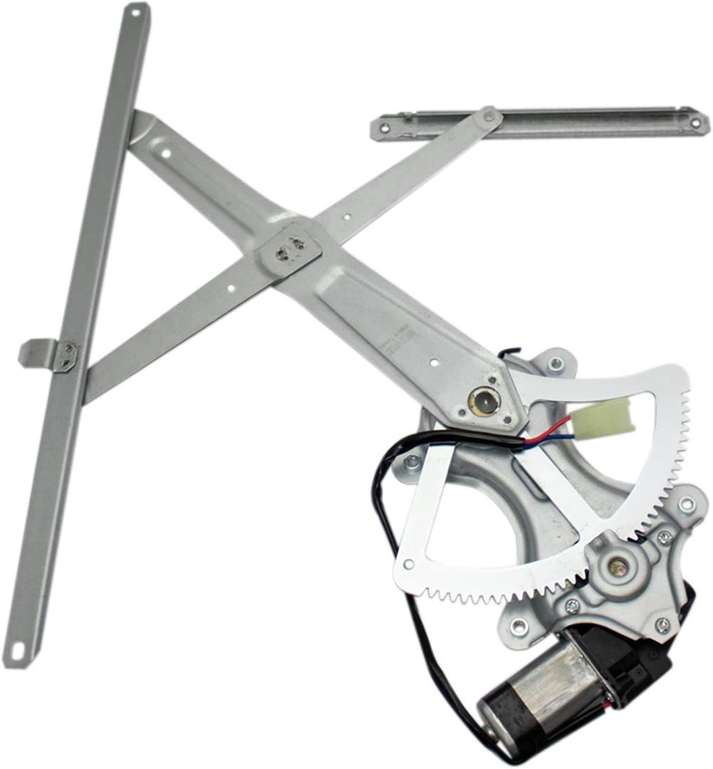 TRQ Front Driver Side Power Window Motor and Regulator Assembly Power Without Express Up & Down Compatible with 03-09 Toyota 4Runner 07-14 FJ Cruiser 03-09 Lexus GX470