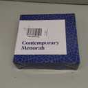 Contemporary Hanukkah Menorah, Polished, Non-tarnishing, Holds Most Hanukkah Candles (Copper)