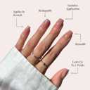 Glamnetic Press On Nails - In The Nude | Medium Square Fake Nails, Sheer Nude Neutral, Salon Quality | 15 Sizes - 30 Nail Kit